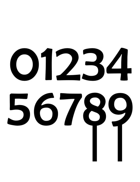 Taarttopper op Maat: Cijfer Berlin - 10cm