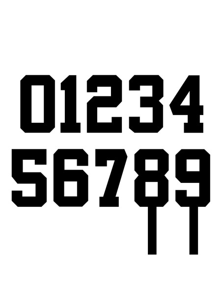 Taarttopper op Maat: Cijfer Athletic - 10cm