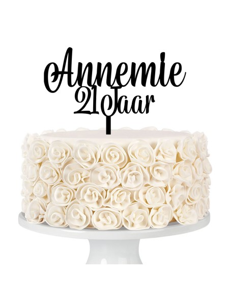 Taarttopper op Maat: Tekst Belymon - 2 regels