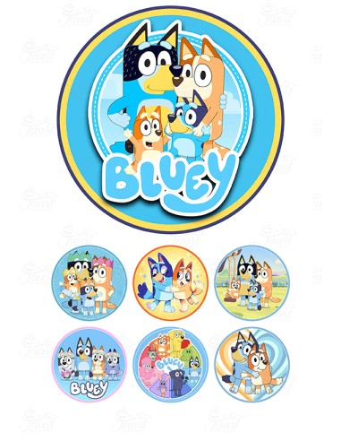 Eetbare Print Bluey 2 - 15cm