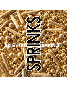Sprinks Sprinkle Mix Bubble & Bounce Shiny Gold BULK -500gr-