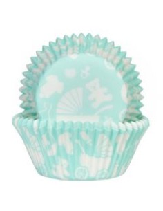 House of Marie Baking Cups Baby Mint -50st- //