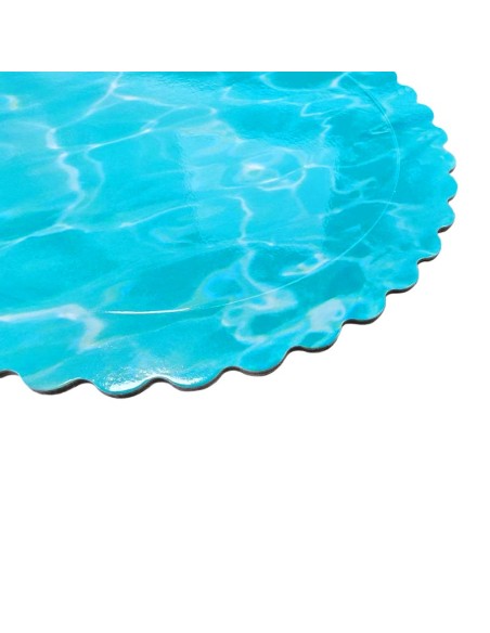 Cake Board Schulp Water Rond 20cm -1st-