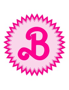 3D Uitsteker op Maat: Barbie Logo Rond Kartel met Stempel