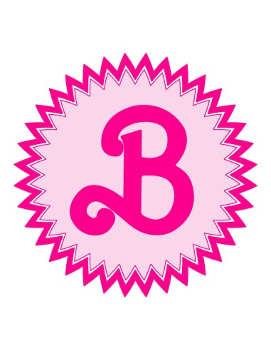 3D Uitsteker op Maat: Barbie Logo Rond Kartel met Stempel