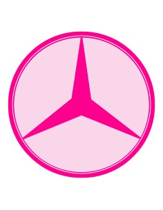 3D Uitsteker op Maat: Mercedes Logo met Stempel