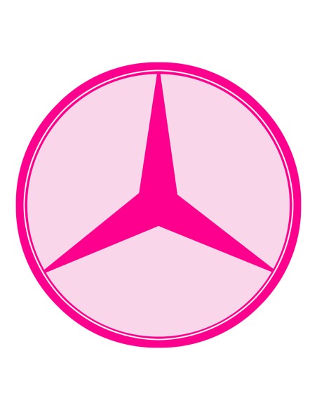 3D Uitsteker op Maat: Mercedes Logo met Stempel