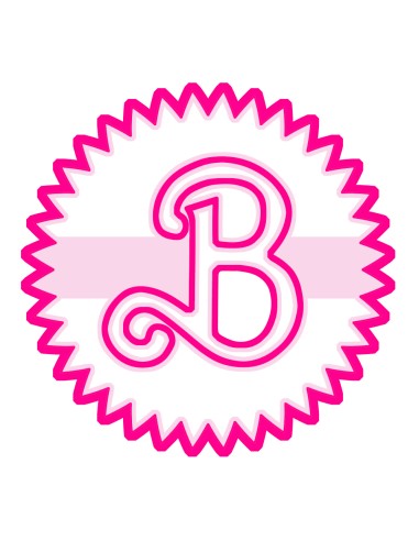 3D Uitsteker op Maat: Barbie Logo Rond Kartel Imprint