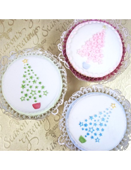 Katy Sue Cupcake Topper Mould Christmas Tree