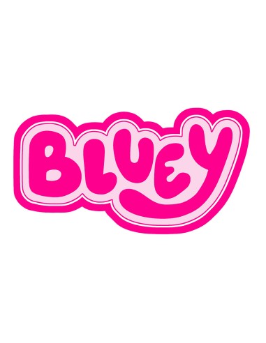 3D Uitsteker op Maat: Bluey Logo met Stempel