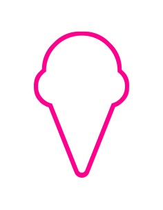 3D Uitsteker op Maat: IJsje