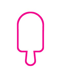 3D Uitsteker op Maat: IJsje op Stokje