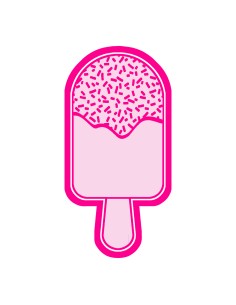 3D Uitsteker op Maat: IJsje op Stokje met Stempel