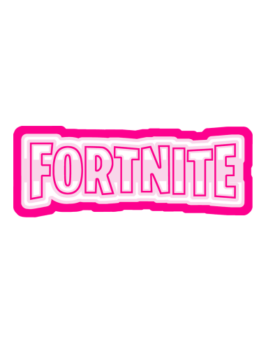 3D Uitsteker op Maat: Fortnite Logo Tekst met Imprint