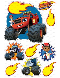 DIY Taarttopper Blaze en de Monstertrucks 1 - 16cm 2