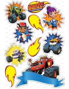 DIY Taarttopper Blaze en de Monstertrucks 3 - 16cm 2