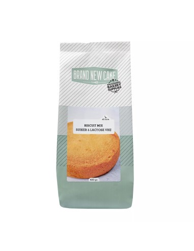 BrandNewCake Mix voor Biscuit Suiker- en Lactosevrij -400gr-