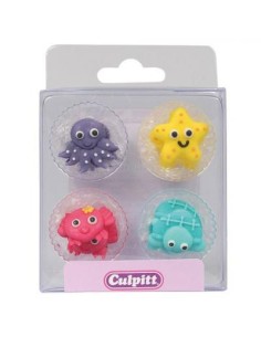 Culpitt Suikerdecoratie Zeedieren -12st-