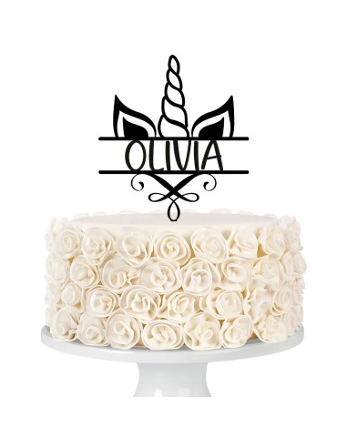 Taarttopper op Maat: Unicorn Oren met Naam