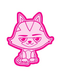 3D Uitsteker op Maat: Gabby's Huis - Katrat met Stempel