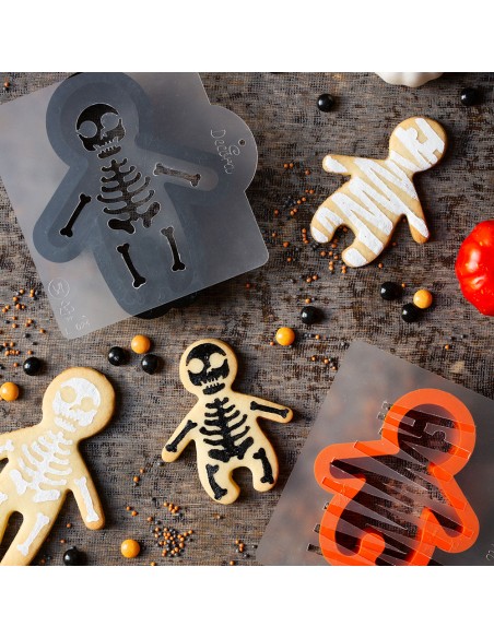 Decora Uitsteker & Stencil Set Gingerbread Pop -6st-