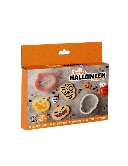 Decora Uitsteker & Stencil Set Halloween -6st-