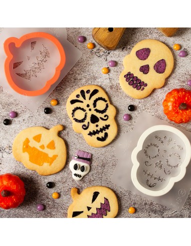 Decora Uitsteker & Stencil Set Halloween -6st-