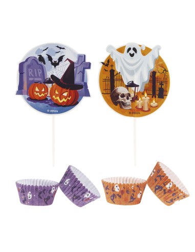 Dekora Baking Cups & Toppers Halloween -24st-