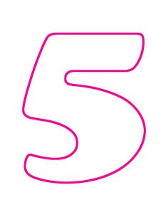 3D Uitsteker op Maat: Cooper Cijfer 5