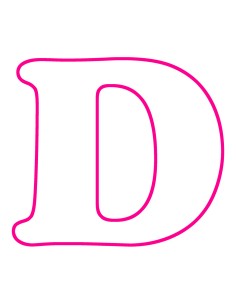 3D Uitsteker op Maat: Cooper Letter D