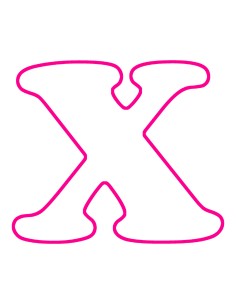 3D Uitsteker op Maat: Cooper Letter X