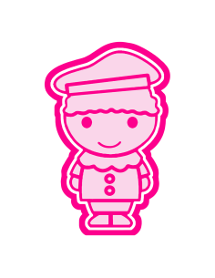 3D Uitsteker op Maat: Piet Cartoon met Stempel 2