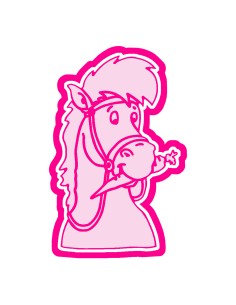 3D Uitsteker op Maat: Paard van Sint Hoofd met Stempel