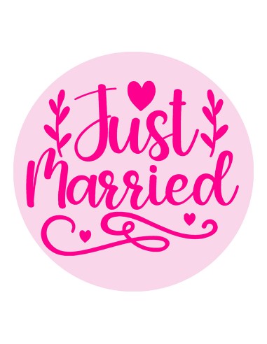 3D Stempel op Maat: Just Married 3