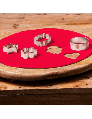 FunCakes Uitgerolde Fondant Disc Fire Red