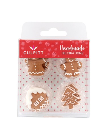 Culpitt Suikerdecoratie Gingerbread Dorp -12st-