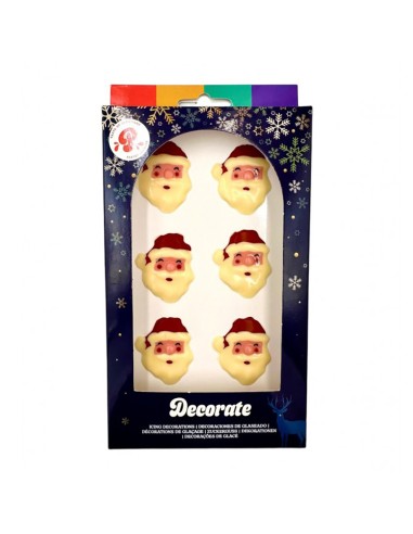 PastryColours Chocoladedecoraties Kerstman -6st- 