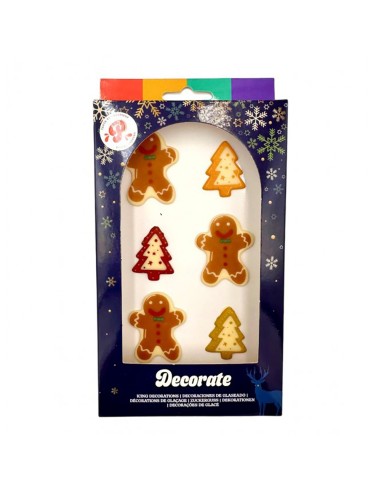 PastryColours Chocoladedecoraties Kerst -6st- 