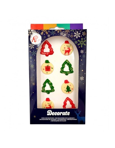 PastryColours Chocoladedecoraties Kerstbal & -Boom -6st- 