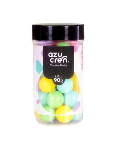 Azucren Suikerparels Pastel Assorti 14mm -90gr-