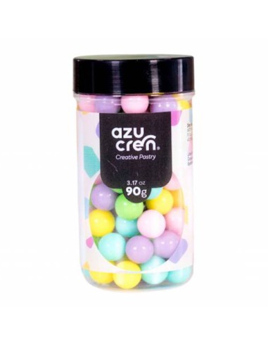 Azucren Suikerparels Pastel Assorti 10mm -90gr-