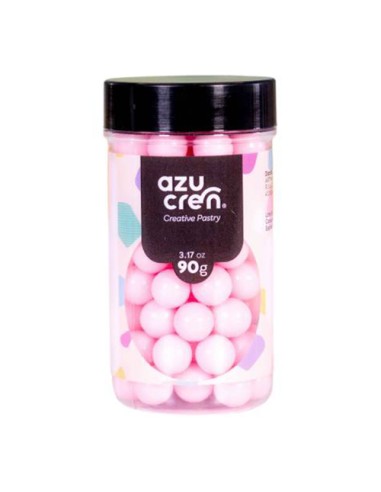 Azucren Suikerparels Pastel Roze 10mm -90gr-