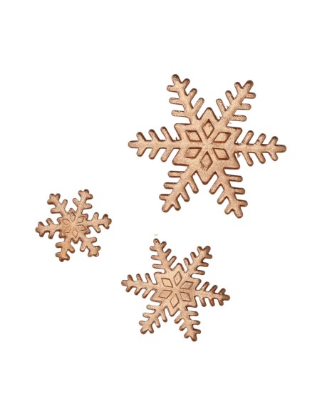 FunCakes Suikerdecoratie Ijskristallen Brons Asssorti -12st-