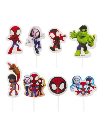 Dekora Cupcake Topper Spidey Set -16st-