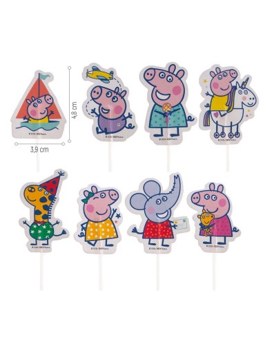 Dekora Cupcake Toppers Peppa Pig Set -16st-