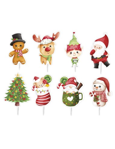 Dekora Cupcake Toppers Kerst -16st-