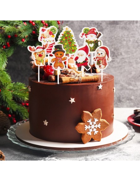 Dekora Cupcake Toppers Kerst -16st-