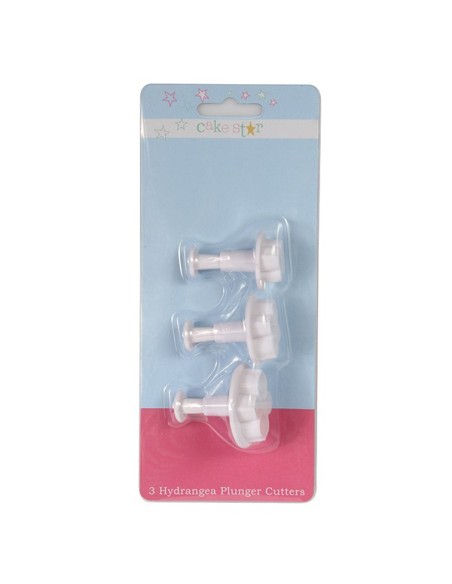 Cake Star Plunger Uitsteker Set Hortensia -3st-