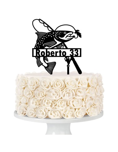 Taarttopper op Maat: Vis met Naam en Leeftijd