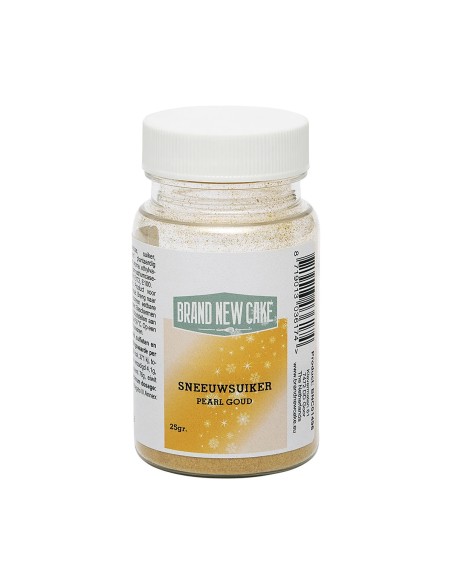 BrandNewCake Sneeuwsuiker Parelmoer Goud -25gr-